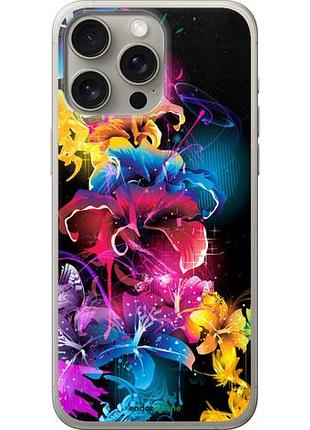 Чехол на iphone 15 pro max абстрактные цветы "511u-3098-10746"