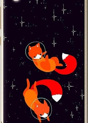 Чехол на huawei y6 ii лисички в космосе "4519u-338-10746"