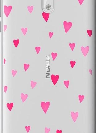 Чехол на nokia 3 сердечки 2 "4763u-818-10746"