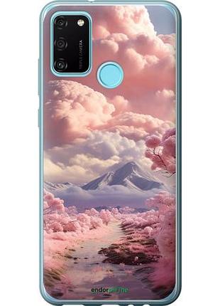 Чехол на huawei honor 9a розовые облака "5660u-1900-10746"