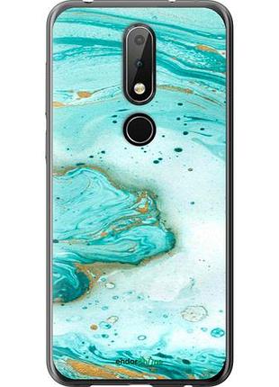 Чехол на nokia 6.1 plus мраморный "4895u-1539-10746"