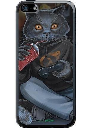 Чехол на iphone 5s gamer cat "4140u-21-10746"
