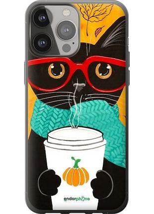 Чехол на iphone 13 pro max осенний кот "4026u-2371-10746"