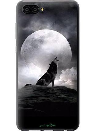 Чехол на huawei nova 2s воющий волк "934u-1388-10746"