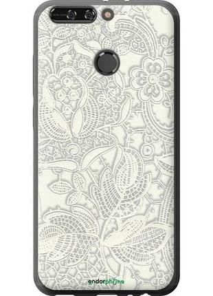Чехол на huawei honor v9 / honor 8 pro белое кружево "4383u-1246-10746"