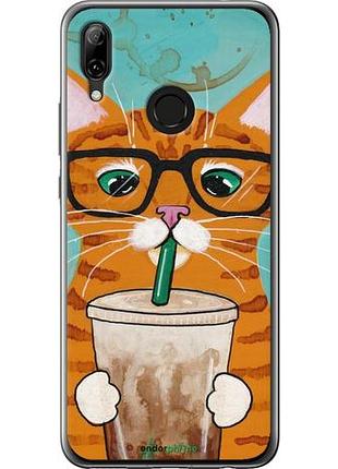 Чохол на huawei nova 3 зелено-очевий кіт в окулярах "4054u-1535-10746"