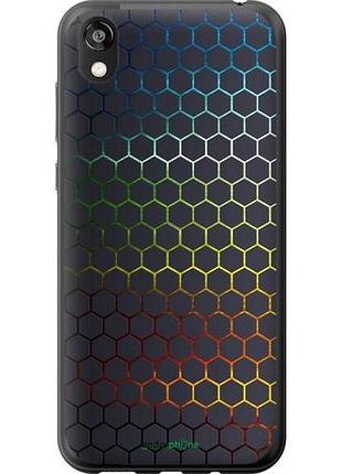 Чехол на huawei honor 8s переливающиеся соты "498u-1679-10746"