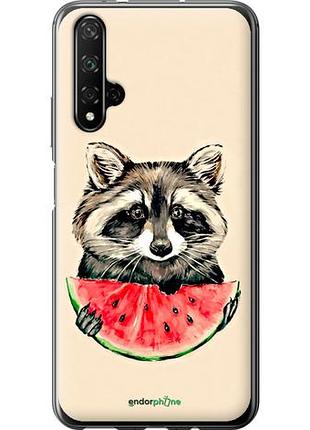 Чехол на huawei honor 20 енотик с арбузом "4605u-1697-10746"