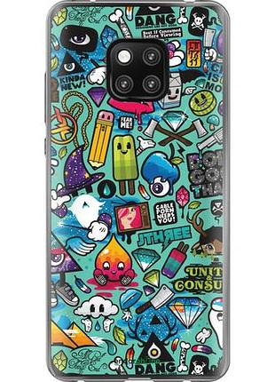 Чехол на huawei mate 20 pro стикер бомбинг 1 "693u-1567-10746"