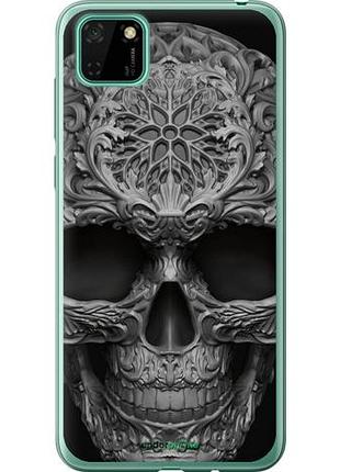 Чехол на huawei y5p skull-ornament "4101u-1936-10746"