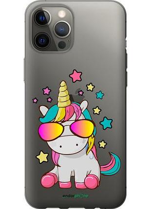 Чохол на iphone 12 pro max єдиноріг в окулярах "4879u-2054-10746"