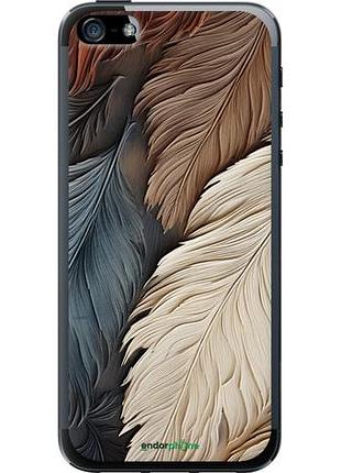 Чехол на iphone se листья в стиле бохо "5643u-214-10746"
