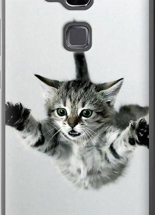 Чехол на huawei ascend mate 7 летящий котёнок "2322u-140-10746"