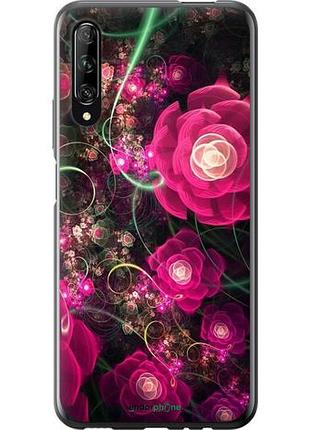 Чехол на huawei p smart pro абстрактные цветы 3 "850u-1906-10746"