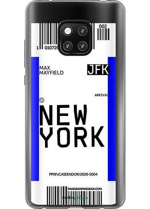 Чехол на huawei mate 20 pro new york "4861u-1567-10746"
