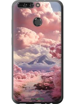 Чехол на huawei honor v9 / honor 8 pro розовые облака "5660u-1246-10746"