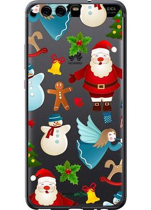 Чехол на huawei p10 новогодний 1 "4614u-780-10746"