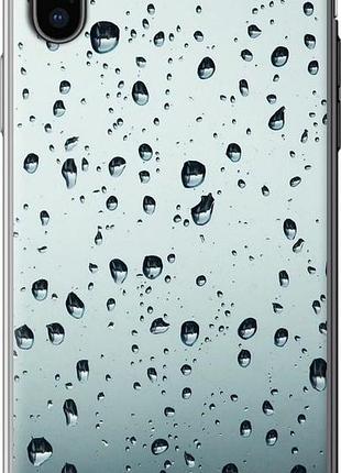 Чехол на iphone x стекло в каплях "848u-1050-10746"