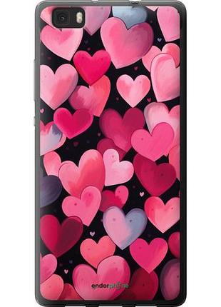 Чехол на huawei ascend p8 lite сердечки 4 "5662u-126-10746"