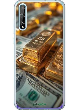 Чехол на huawei p smart s слитки и доллары "6105u-1813-10746"