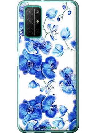 Чехол на huawei honor 30s голубые орхидеи "4406u-1897-10746"