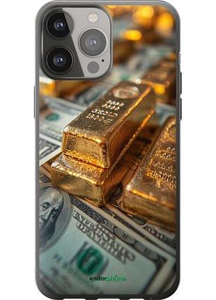 Чехол на iphone 13 pro max слитки и доллары "6105u-2371-10746"