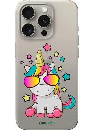 Чохол на iphone 15 pro єдиноріг в окулярах "4879u-3096-10746"