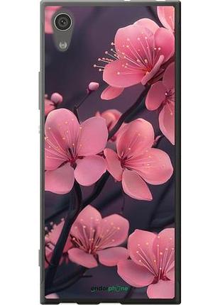 Чехол на sony xperia xa1 g3112 пурпурная сакура "6075u-964-10746"