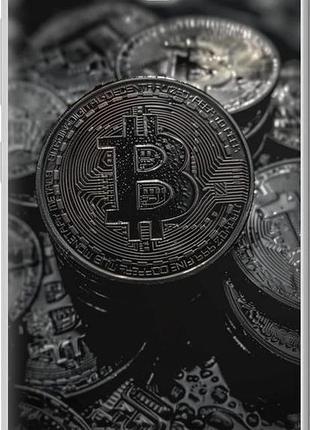 Чехол на huawei honor 3c black bitcoin "6090u-307-10746"
