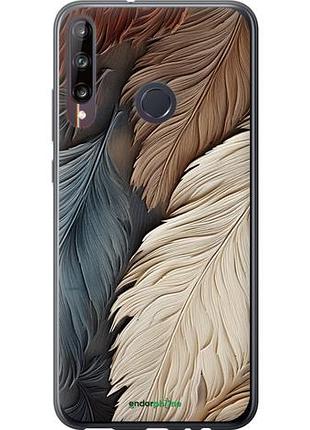 Чехол на huawei p40 lite e листья в стиле бохо "5643u-1875-10746"