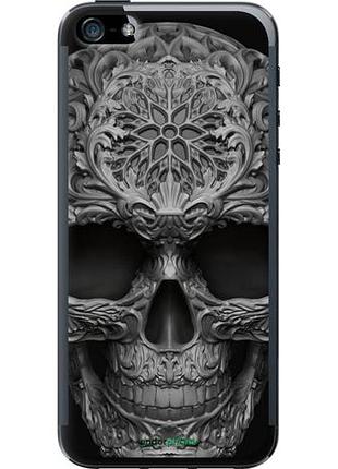 Чехол на iphone se skull-ornament "4101u-214-10746"