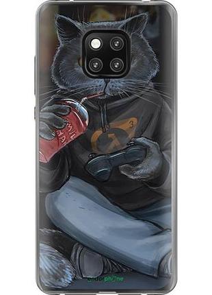 Чехол на huawei mate 20 pro gamer cat "4140u-1567-10746"
