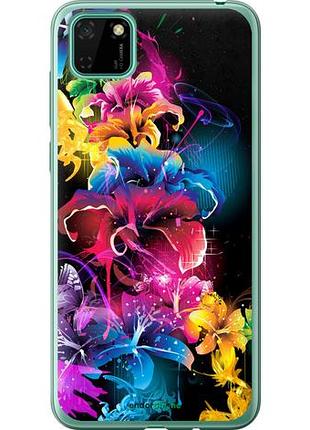 Чехол на huawei y5p абстрактные цветы "511u-1936-10746"