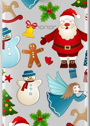 Чехол на huawei honor 3c новогодний 1 "4614u-307-10746"