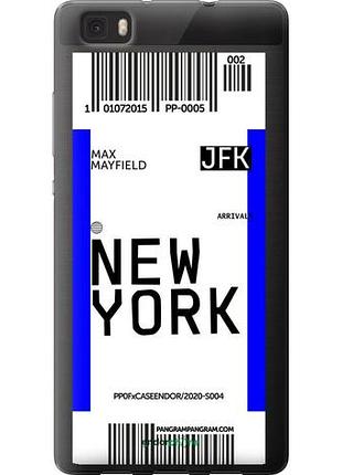 Чехол на huawei ascend p8 lite new york "4861u-126-10746"