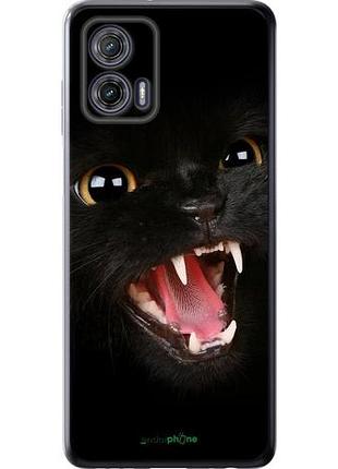 Чохол на motorola g73 чорна кішка "932u-3196-10746"
