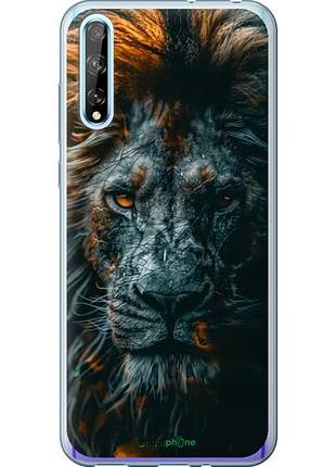 Чехол на huawei p smart s лев в сумерках "6154u-1813-10746"