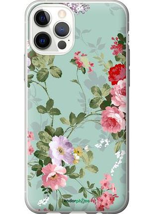 Чохол на iphone 12 квіткові шпалери 2"862u-2053-10746"
