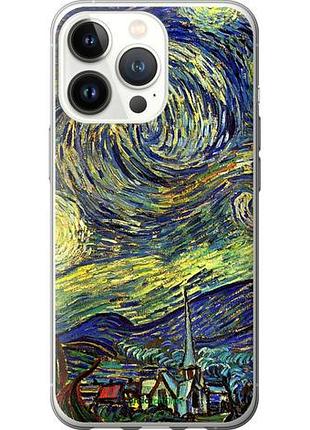Чехол на iphone 13 pro винсент ван гог. звёздная ночь "163u-2372-10746"