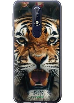 Чехол на nokia 7.1 тигровое величие "6080u-1593-10746"