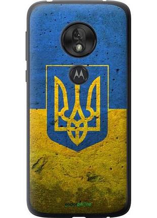Чехол на motorola moto g7 play флаг и герб украины 2 "378u-1656-10746"