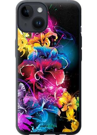 Чехол на iphone 14 абстрактные цветы "511u-2648-10746"