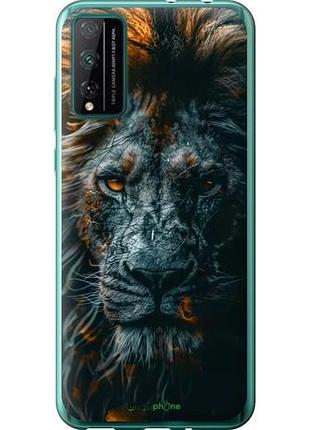 Чехол на huawei honor play 4t pro лев в сумерках "6154u-1914-10746"