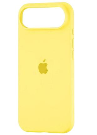 Чехол fiji silicone case для apple iphone 17 air бампер накладка soft touch с микрофиброй yellow