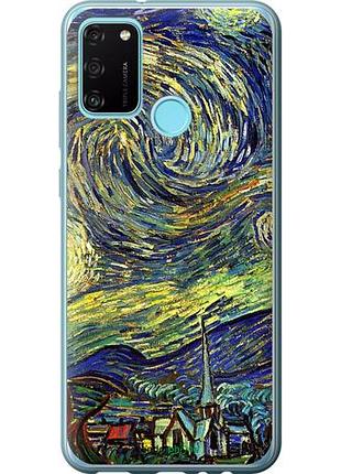Чехол на huawei honor 9a винсент ван гог. звёздная ночь "163u-1900-10746"