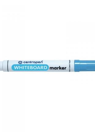 Маркер для досок centropen, голубой сухостираемый, 1 шт, 8559/10