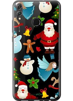 Чехол на huawei honor 8x новогодний 1 "4614u-1596-10746"