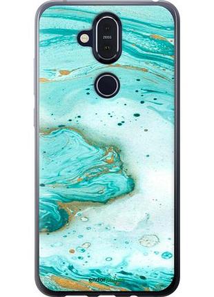 Чехол на nokia 8.1 мраморный "4895u-1620-10746"