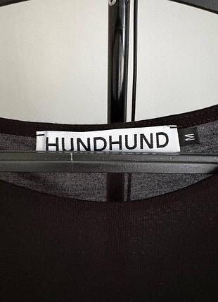 Hundhund чорний напівпрозорий лонгслів з додаванням шовку черный полупрозрачный лонгслив 9