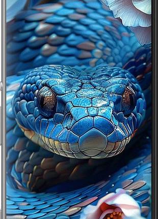 Чехол на sony xperia m5 e5633 blue snake "6079u-217-10746"